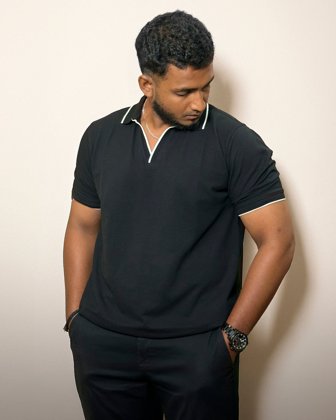 Black - Polo Tshirt