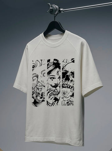 Ghost White - Raglan Fit unisex Tshirt