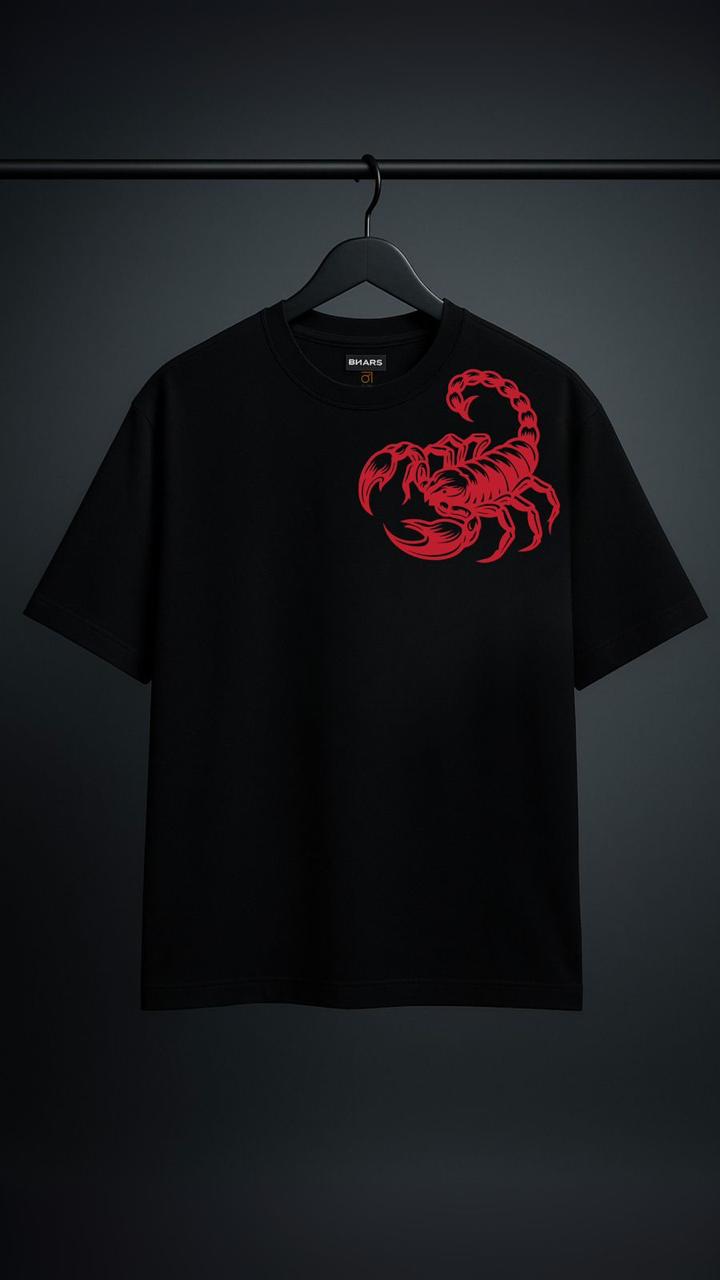 Scorpion Black - Unisex Oversized Tshirt
